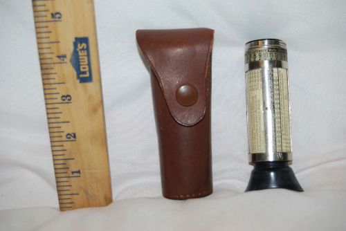 4&#034; VINTAGE GERMAN LIGHT METER INSTOSCOPE WITH LEATHER CASE