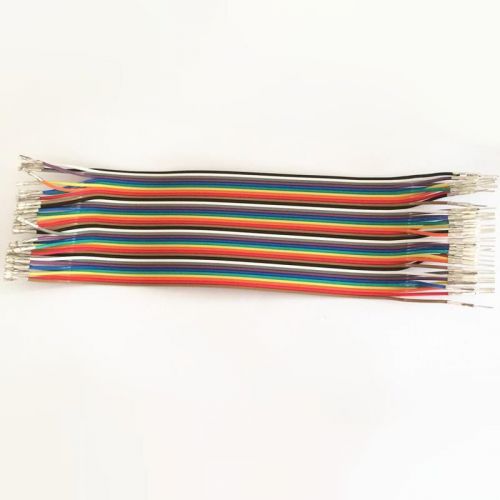 40PCS Dupont Wire Jumper Cable 20cm 2.54MM Female to Male 1P-1P Without House