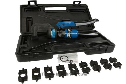 5 ton 12ga-2/0 temco hydraulic lug crimping tool kit reg $159 5yr warranty for sale