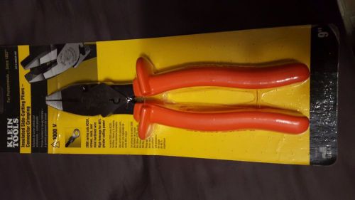 Klein Tools Insulated Side-Cutting Pliers-Connector Crimping