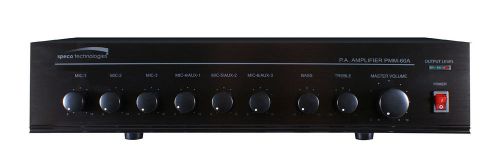 Speco 60w pa mixer power amplifier w/ 6 inputs spc-pmm60a for sale