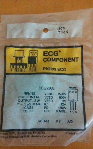 Original New Philips Transistor  ECG2365 ECG 2365