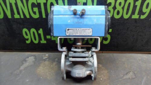 Rotex double acting actuator w/ durco cf8m 1&#034;valve used for sale