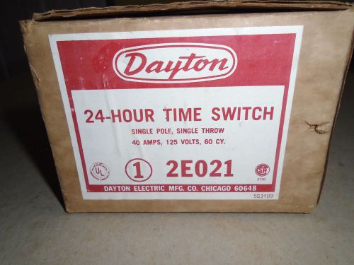 Dayton #2E021 Dial Time Switch 24 Hour Electrical Supply