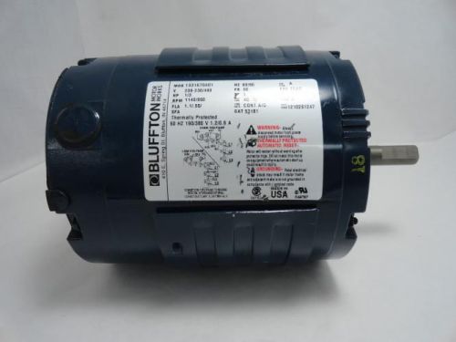 155369 old-stock, bluffton 1331670401 ac motor, 1/3hp, 208-230/460v, 1140/950rpm for sale