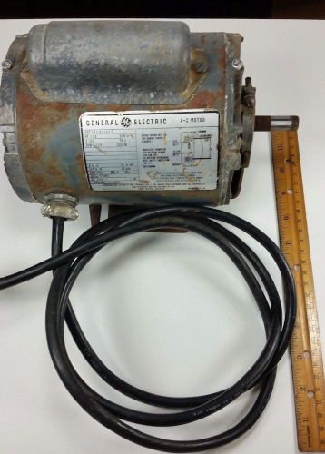 General Electric AC Motor 1/4 HP 115V 4.8A 1725 RPM  5KC35JN12 used 1/2 in shaft