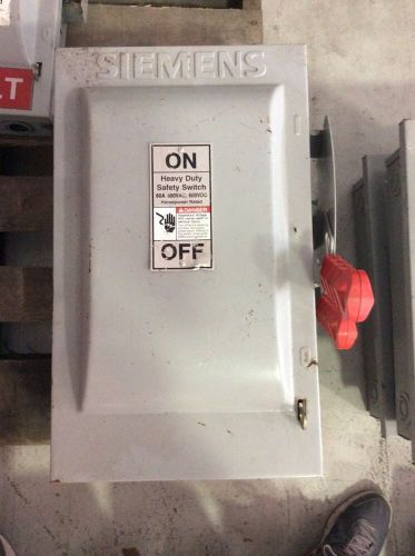 Siemens Heavy Duty Safety Switch 60 Amp 600 Volt HNF362 Non Fusible