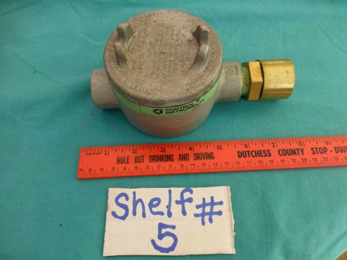 Crouse Hinds EABC 26 Condulet w brass fitting with strainer 3/4&#034;