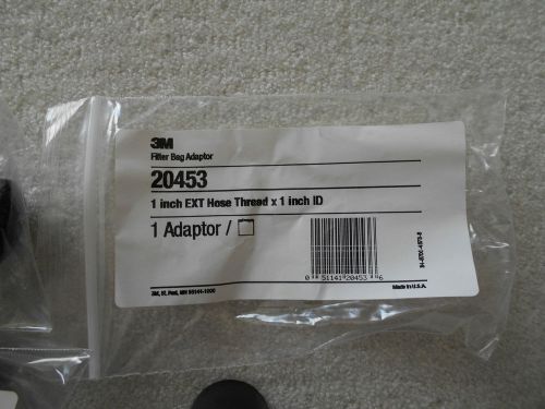 3M Filter Bag Adapter 20453 1&#034; EXT Hose Thread x 1&#034; ID 3 Pieces