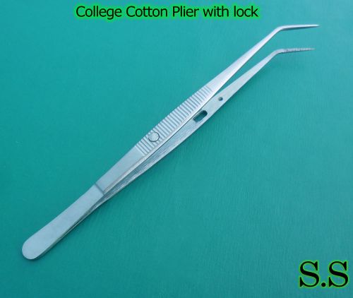 6 College Cotton Plier with lock Surgical Instruments.