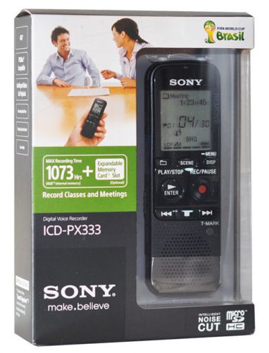 SONY ICD PX333 Digital Voice Recorder 4GB OEM Audio Screen Mini Spy Recording