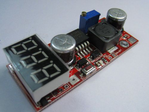 Dc-dc 4.5-28v to 1.3v-25v step-down  power supply module with blue voltmeter for sale