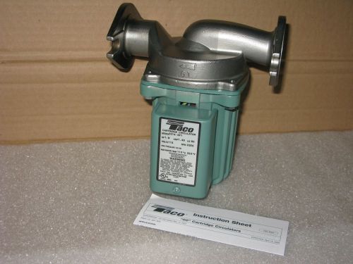New taco 0014-sf1 stainless steel cartridge circulator pump 1/8 hp for sale