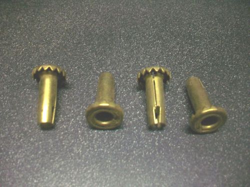 4 metal replacement furniture wheel socket inserts toothed sleeve 4 caster stems for sale