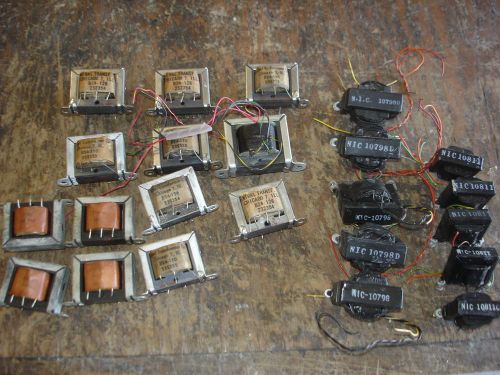 LOT OF 23 SMALL TRANSFORMERS VARIOUS TYPES
