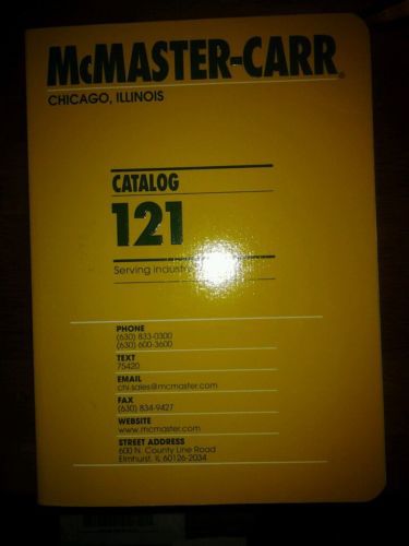 Mcmaster carr #121 catalog - chicago edition for sale