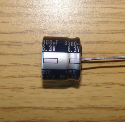 24 pcs 3300uF 6.3V, 105C Electrolytic capacitor.10F3c