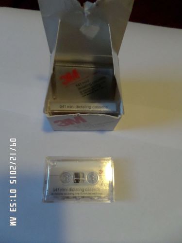 3M 541 Mini Dictating Cassettes SET OF 3
