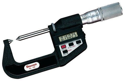 Starrett 760fl lcd screw thread comparator micrometer, friction thimble, lock for sale