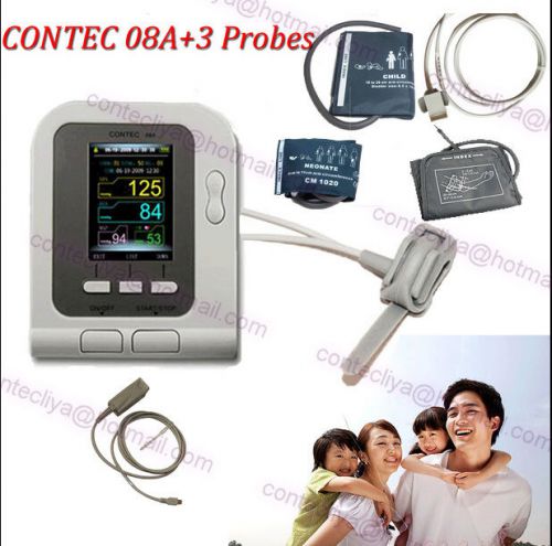 Digital blood pressure monitor,Software,3 Cuffs,3 Probes for infant,child,adult