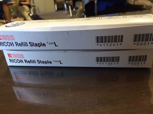 Ricoh Copier Refill Staple Type L 411241 One full box/another over half-full box