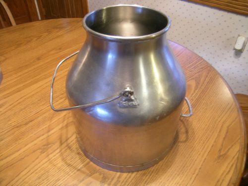 DE LAVAL 5 GALLON STAINLESS STEEL MILK CAN ~ NON RUSTING, BUCKET