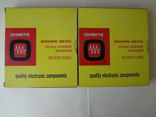Lot of 20 new Ohmite Brown Devil enameled resistors 25kOhm, 12 Watts No. 1767
