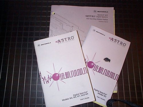 Motorola Astro Digital Spectra User Guides &amp; Installation Manuals