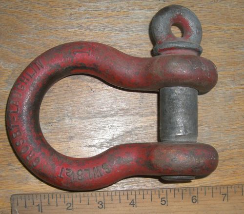 CROSBY LAUGHLIN 8 1/2 TON, 1-1/8&#034; SCREW PIN SHACKLE / CLEVIS USA - FREE SHIPPING