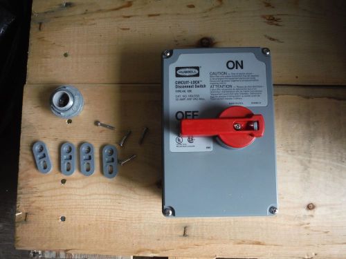 Hubbell Circuit Lock Disconnect Switch HBLDS3