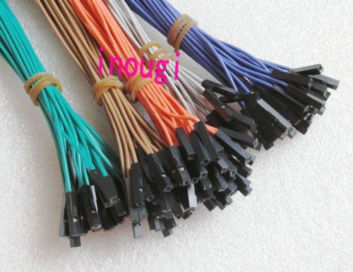 20pcsx 5colors 2.54mm 1p-1p female to female Dupont Wire 20cm Jumper For Arduino