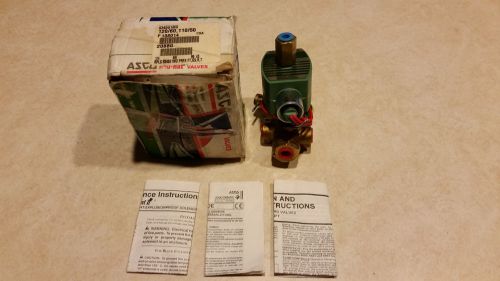 Asco red-hat ii solenoid valve 8345g1mo 1/4&#034; 120 volt 4 way for sale