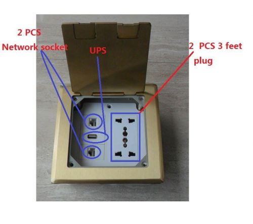 Floor socket copper ground network usb triangle socket the ground switch socket for sale