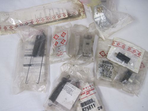 Nos dishwasher parts; water inlet valve; springs; door switch; receptacles....mz for sale