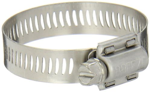 10 Breeze Power-Seal Stainless Steel Hose Clamp, Worm-Drive, SIZE 24: 1-1/16&#034;-2&#034;