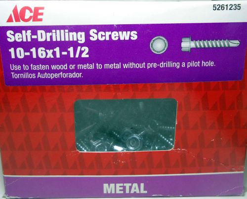 5 LBS Hex Washer Head Self Drilling Medal Screws #10 16x1 1/2&#034; ACE Hardware