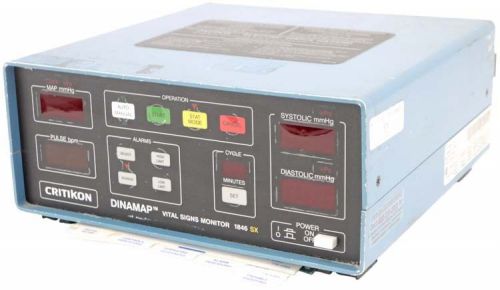 Critikon 1846-sx dinamap digital vital signs non-invasive blood pressure monitor for sale