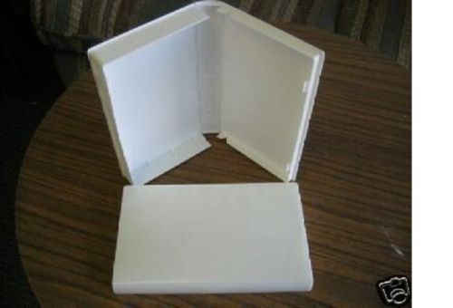 100 standard vhs cases, no hub, full sleeve - white, high quality - psv12 for sale