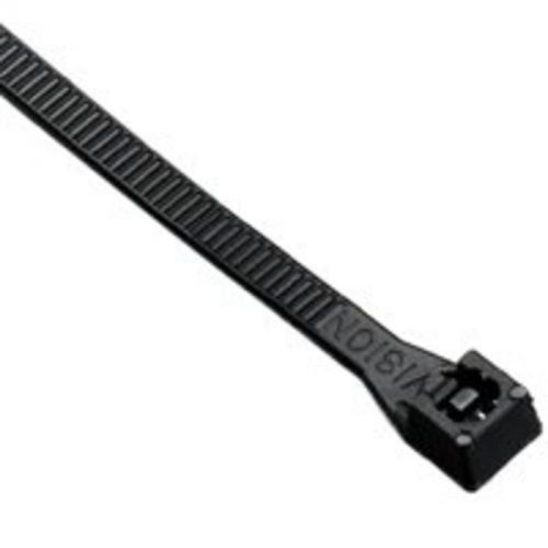 100Pk Cable Tie, Nylon, Uv Black, 8&#034; L CALTERM INC Wire Clamps/Clips 73272 Nylon
