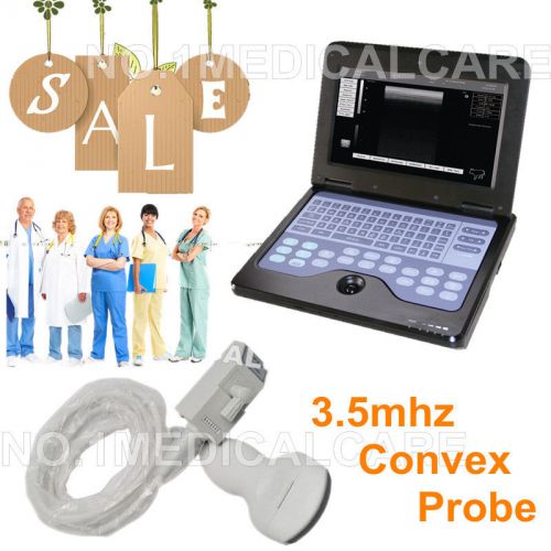 Contec brand new laptop ultrosound scanner cms600p2, 3.5mhz convex probe, ce for sale