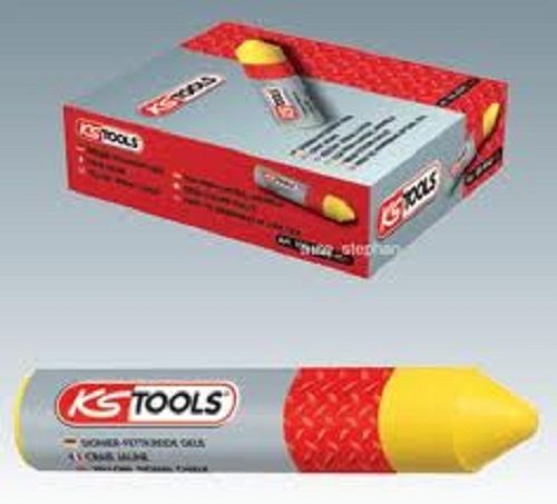 Fluorescent crayon, yellow, 12pcs, 110mm ks tools for sale