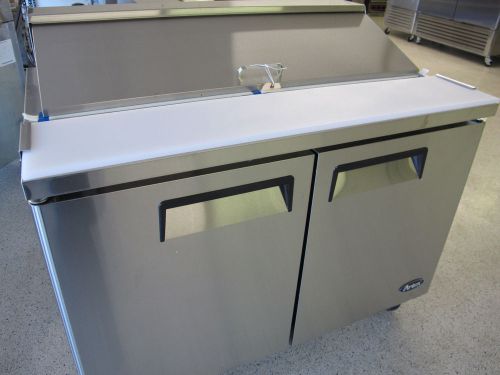 New 48&#034; 2 door sandwich unit 12 pans, 5 yr/2 yr warranty with casters free ship for sale