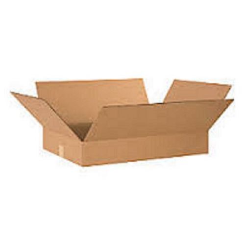 Corrugated cardboard flat shipping storage boxes 24&#034; x 20&#034; x 4&#034; (bundle of 20) for sale