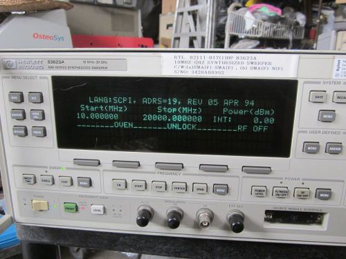 Hp 83623a  10 mhz - 20 ghz  8360 series synthesized sweeper for sale