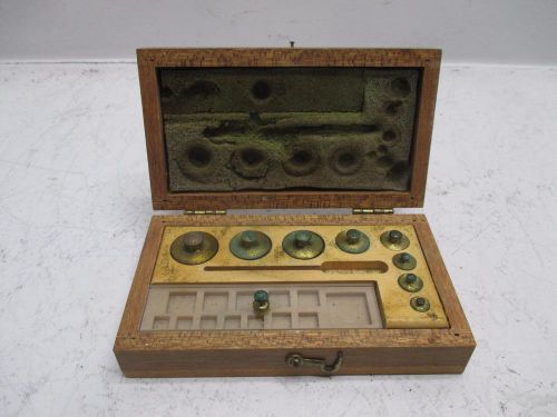 Vintage Clay-Adams Precision Pharmacy Balance Scale Brass Calibration Weights