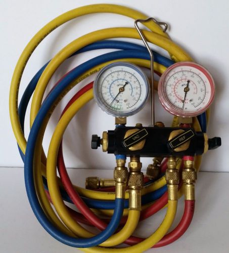 R12 R22 R502 HVAC A/C Refrigeration Charging Manifold Gauge Set 60&#034; hoses