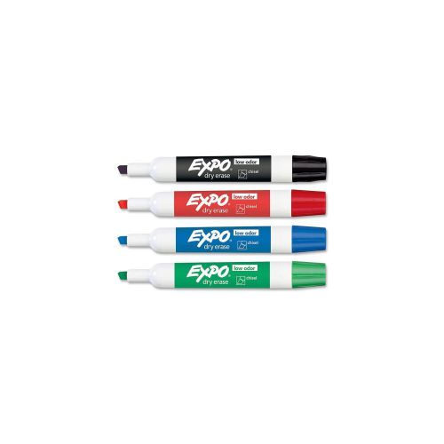 Expo SAN80174 Set Of 4 Chisel Point Dry Erase Markers