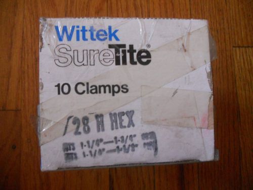 Wittek suretite stainless steel hose clamp, 1 1/4&#034; to 1 3/4  / sold in 10 counts for sale