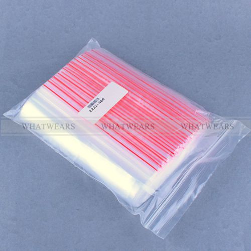 100x 14x16cm jewelry ziplock zip lock reclosable plastic poly clear bags ind for sale
