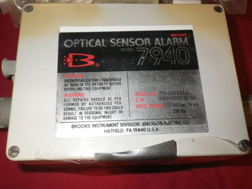 BROOKS Optical Sensor Alarm Model: 7940 + SHO RATE flow meter + Sensor